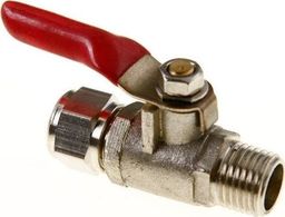 Aquafilter Mosiężny zawór kulowy 1/4" pod przewód x 1/4" GZ SEWBV1414