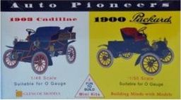 Glencoe Models Model plastikowy - Pionierzy motoryzacji Auto Pioneers - 1903 Cadillac / 1900 Packard - Glencoe Models (2szt)
