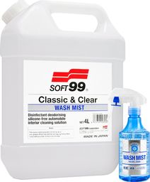 Soft99 Wash Mist 4L i Wash Mist 0,3L, wszechstronny środek do czyszczenia wnętrz