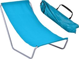  Leżak turystyczny plażowy składany Olek - niebieski