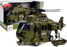  Lean Sport Import LEANToys Helikopter Wojskowy Ratunkowy 1:16 Hak Dźwięk Światła