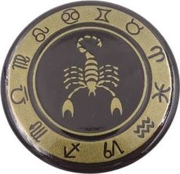  Giftdeco Skorpion - znak zodiaku - magnes. Śr. 6cm; metal emaliowany