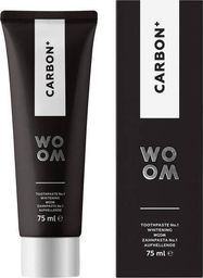 Woom Carbon+ wybielająca czarna pasta do zębów z węglem aktywnym 75ml