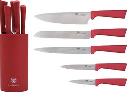  Karl Hausmann Komplet noży kuchennych w bloku czerwony zestaw 5
