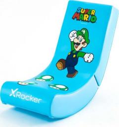 Fotel X Rocker Nintendo Video Luigi niebieski