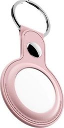 KeyBudz KeyBudz AirTag Keyring - skórzane etui ochronne do AirTag 2- pack (Blush Pink)