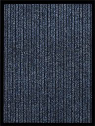  vidaXL Wycieraczka, prążkowana, niebieska, 60x80 cm