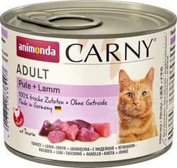  Animonda Cat Carny Adult smak: indyk, jagnięcina 200g