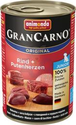  Animonda GranCarno Junior smak: Wołowina + serca indyka 12 x 400g