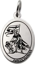  WĘC - Twój Jubiler Medalik srebrny z wizerunkiem św. Floriana MED-FLORIAN-01