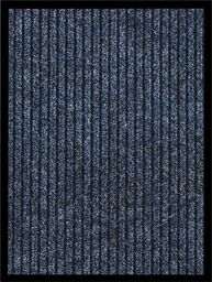  vidaXL Wycieraczka, prążkowana, niebieska, 40x60 cm