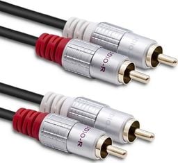 Kabel Qoltec RCA (Cinch) x2 - RCA (Cinch) x2 1m czarny (52336)