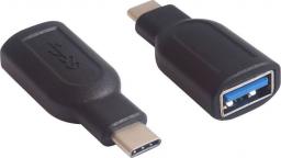 Adapter USB MicroConnect USB-C - USB Czarny  (USB3.1CAAF)