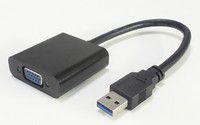 Adapter USB MicroConnect USB - VGA Czarny  (USB3.0VGA)