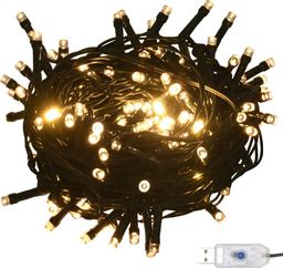 Lampki choinkowe vidaXL 150 LED białe ciepłe