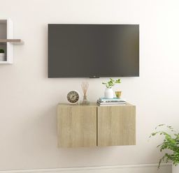  vidaXL Szafki wiszące pod TV, dąb sonoma, 60x30x30 cm