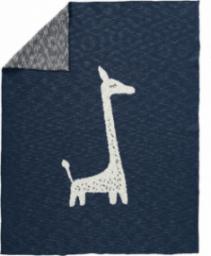  Fehn Fresk tkany kocyk z bawełny organicznej 80 x 100 cm żyrafa