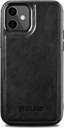  iCarer iCarer Leather Oil Wax etui pokryte naturalną skórą do iPhone 12 mini czarny (ALI1204-BK)