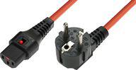 Kabel zasilający MicroConnect IEC LOCK C13 - R/A SCHUKO, 3m (EL248S)