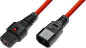 Kabel zasilający MicroConnect IEC LOCK C13 - C14, 3m (PC1387)