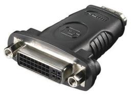 Adapter AV MicroConnect HDMI - DVI-I czarny (HDM19F24F)