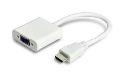 Adapter AV MicroConnect HDMI - D-Sub (VGA) biały (HDMVGA1)