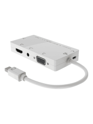 Adapter AV MicroConnect DisplayPort Mini - HDMI - D-Sub (VGA) - DVI biały (MDPDVIHDMIVGAAA)