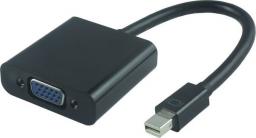 Adapter AV MicroConnect DisplayPort Mini - D-Sub (VGA) czarny (MDPVGA2B)