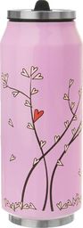  Orion Kubek termiczny termos bidon drzewo z sercami różowy PUSZKA 400 ml