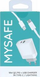 Ładowarka Mysafe CH18W 1x USB-A 1x USB-C  (5904208500759)