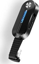 Adapter USB Usams AU10 Lightning - Jack 3.5mm + Lightning Czarny  (US-SJ358)