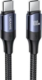 Kabel USB Usams USB-C - USB-C 2 m Czarny (6958444973340)