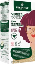 Herbatint  Farba do Włosów Herbatint Vegetal Color 100% ORGANIC Cherry Red Power - Wiśniowa Czerwień