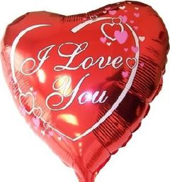  Flexmetal Balon foliowy 18 cali FX, I love you (czerwone serce)