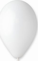  Gemar Balony pastelowe Białe, G120, 33 cm, 50 szt.