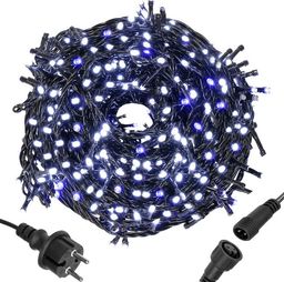 Lampki choinkowe Springos 300 LED biało-niebieskie