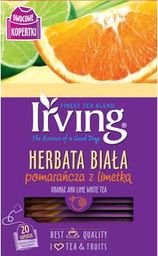 Irving HERBATA BIAŁA POMARANCZA Z LIMETKĄ 20 KOP. IRVING ( 1,5 G X 20 TOREBEK) 15045081