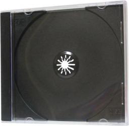 Box na 1 szt. CD, czarny, cienki, No Name, 5,2mm