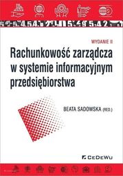  Rachunkowość zarządcza w systemie informacyjnym