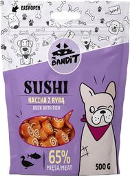 Mr Bandit Mr Bandit SUSHI Kaczka z rybą 500g - naturalny przysmak dla psa