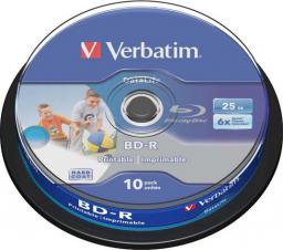  Verbatim BD-R 25 GB 6x 10 sztuk (43804)