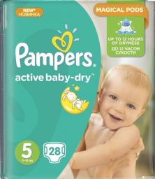 Pampers Pieluszki Active Baby 5, 11-18 kg, 28 szt.