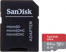Karta SanDisk Ultra MicroSDXC 64 GB Class 10 UHS-I/U1 A1  (SD-MICRO-10/64-SAND)