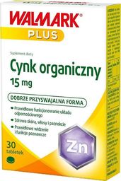  Walmark WALMARK Cynk organiczny 15mg suplement diety 30 tabletek 