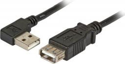 Kabel USB TecLine USB-A - USB-A 0.5 m Czarny (39912500)