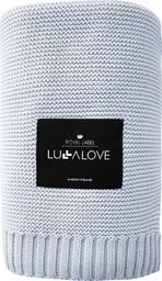 LullaLove Bambusowy kocyk 80x100 frozen blue limited Lullalove