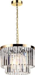 Lampa wisząca Light Prestige Vetro lampa wisząca antyczne złoto LP-2910/5P AGD