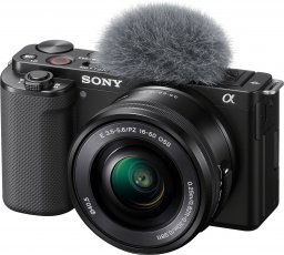 Aparat Sony Sony ZV-E10 + 16-50 mm f/3.5-5.6 OSS do videoblogów (ZVE10LBDI.EU)