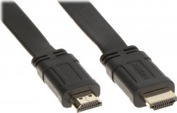 Kabel HDMI - HDMI 5m czarny (HDMI-5.0-FL)