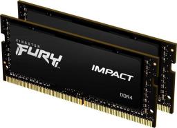 Pamięć do laptopa Kingston Fury Impact, SODIMM, DDR4, 64 GB, 2666 MHz, CL16 (KF426S16IBK2/64)